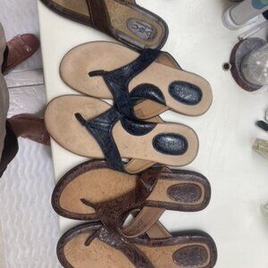 Born sandals 3 pair